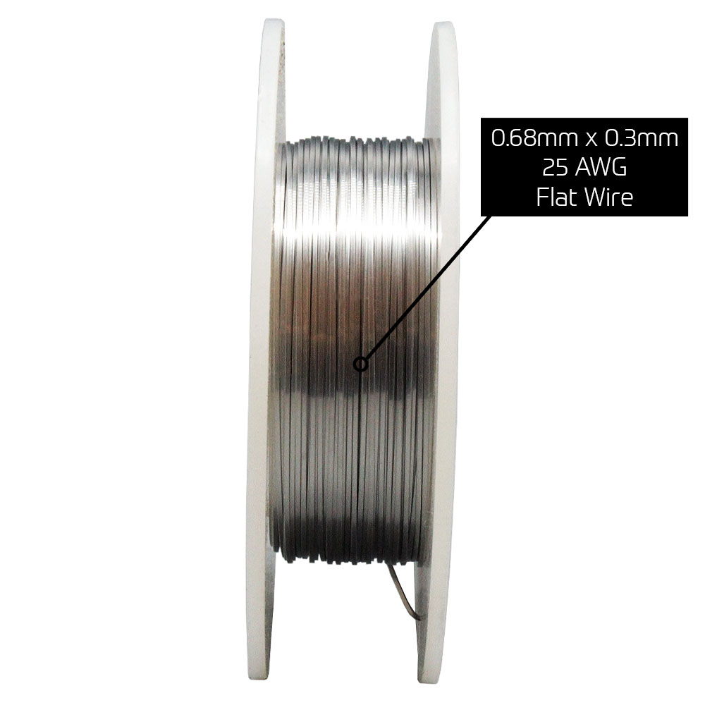 thumbnail image 2 of Nichrome 60 Ribbon Wire - 1/32" X 0.0035", 5.203 Ohms/ft, 100 Ft Spool (Jacobs Online) 2 of 4