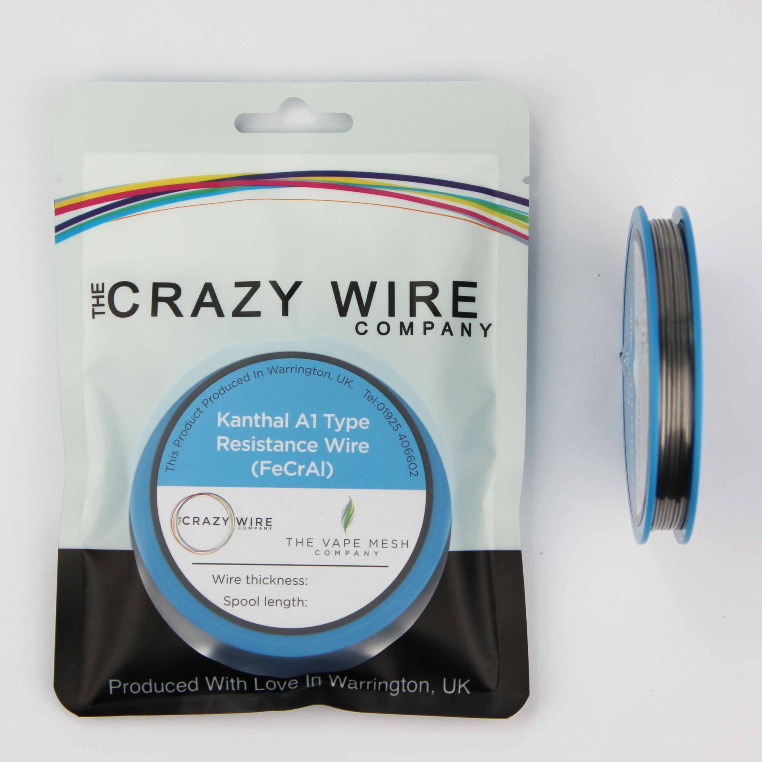 thumbnail interactive-video image 1 of Crazy Wire Company KA1 Resistance Wire Assorted Gauges – FeCrAl A1, Round, For Coil Crafting 1 of 3