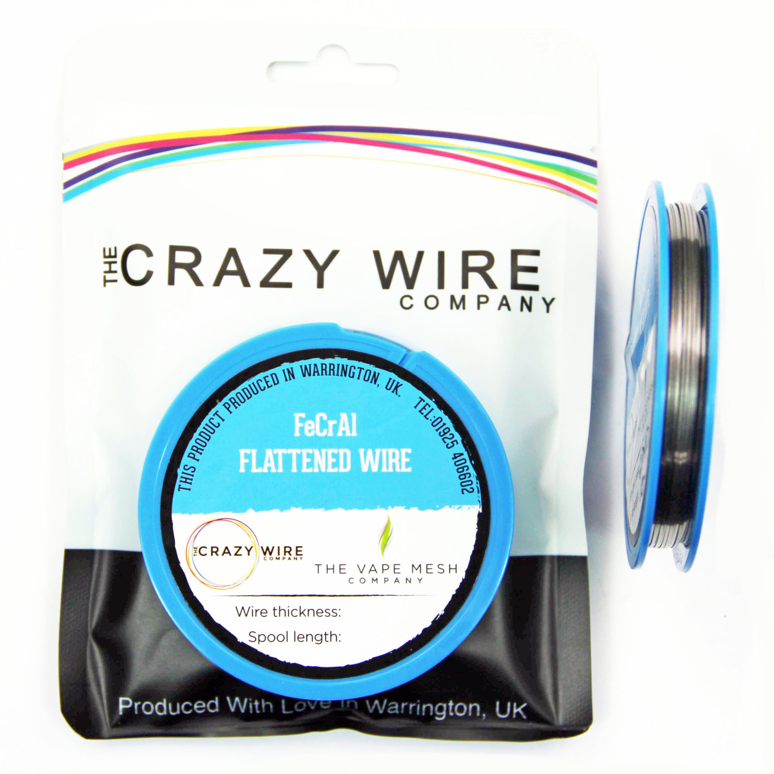25 AWG KA1 Type (FeCrAl A1) Flat Wire (0.68mm x 0.27mm)