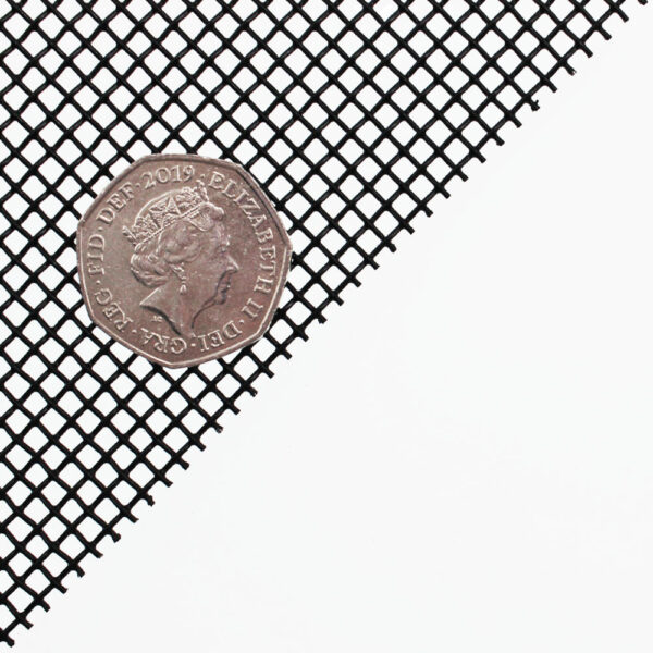 Heavy Duty Black Epoxy Coated Steel Woven Wire Mesh | 2.5mm Hole - Image 4