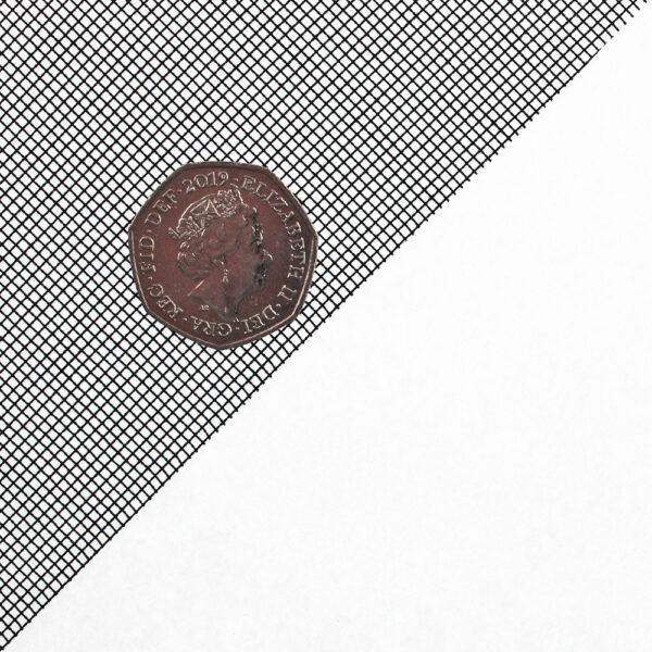 Black Fibreglass Woven Wire Fabric Mesh | 18 x 16 Holes Per Inch x 0.28mm Wire - Image 5