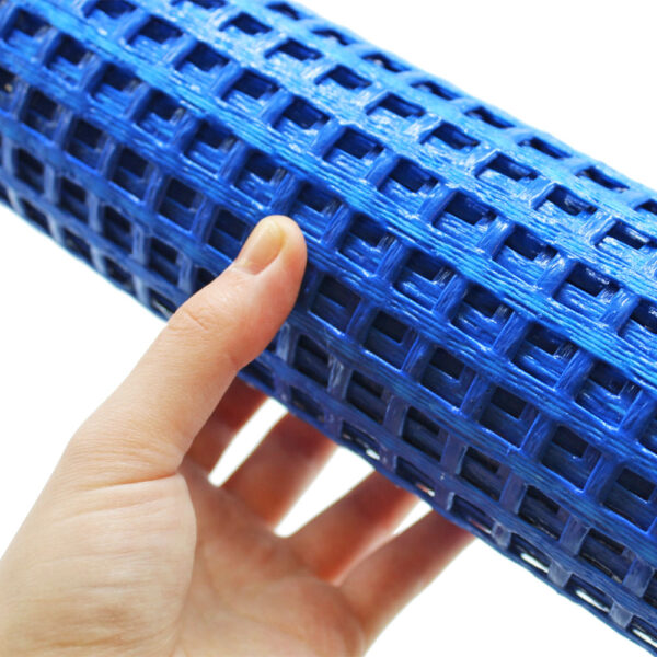 Blue PVC Lattice Metallic Mesh Wire | 9mm Square Hole - Image 8