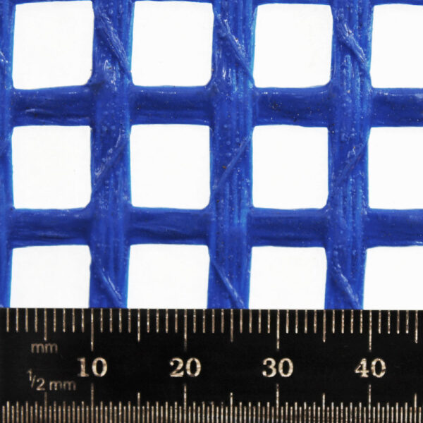 Blue PVC Lattice Metallic Mesh Wire | 9mm Square Hole - Image 5
