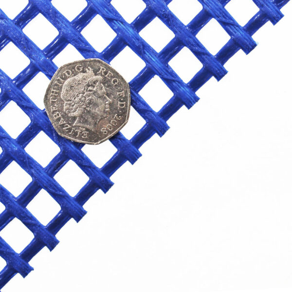 Blue PVC Lattice Metallic Mesh Wire | 9mm Square Hole - Image 6