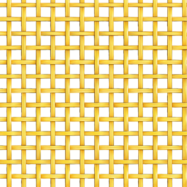 Brass Coloured Anodized Aluminium Lattice Metallic Mesh Wire | 5mm Square Hole - Image 3