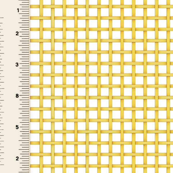 Brass Coloured Anodized Aluminium Lattice Metallic Mesh Wire | 5mm Square Hole - Image 4