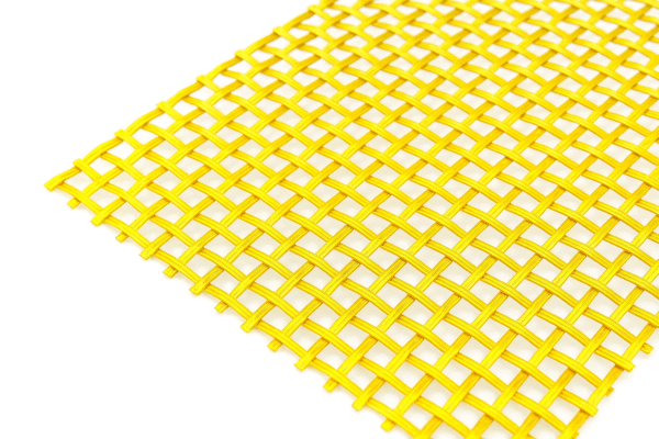 Brass Coloured Anodized Aluminium Lattice Metallic Mesh Wire | 5mm Square Hole