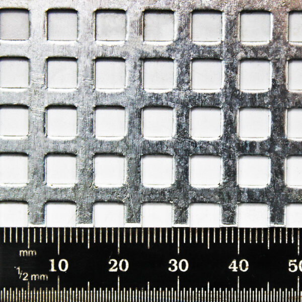 Galvanised Steel Perforated Sheet Metal | Square Hole Options