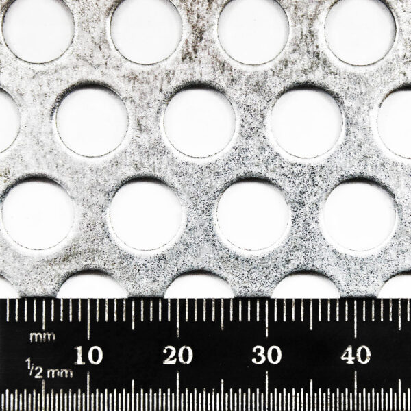 Galvanised Steel Perforated Sheet Metal | Round Hole Options