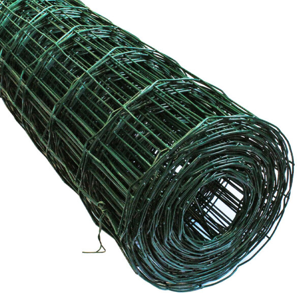 Green PVC Welded Fencing Mesh | 100mm & 50 x 100mm Hole Mesh - Image 4