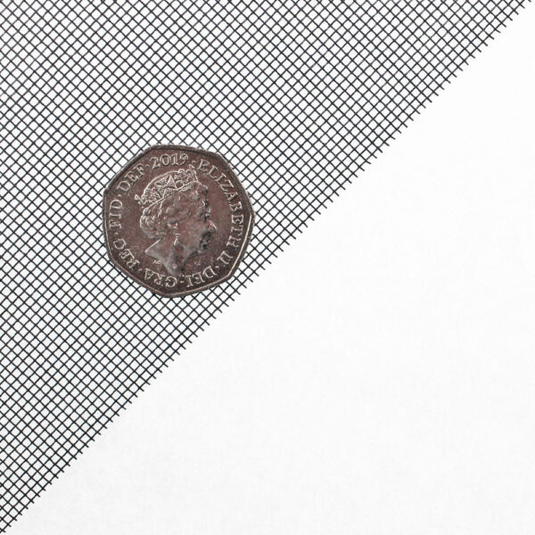 Grey Fibreglass Woven Wire Fabric Mesh | 18 x 16 Holes Per Inch x 0.28mm Wire - Image 2